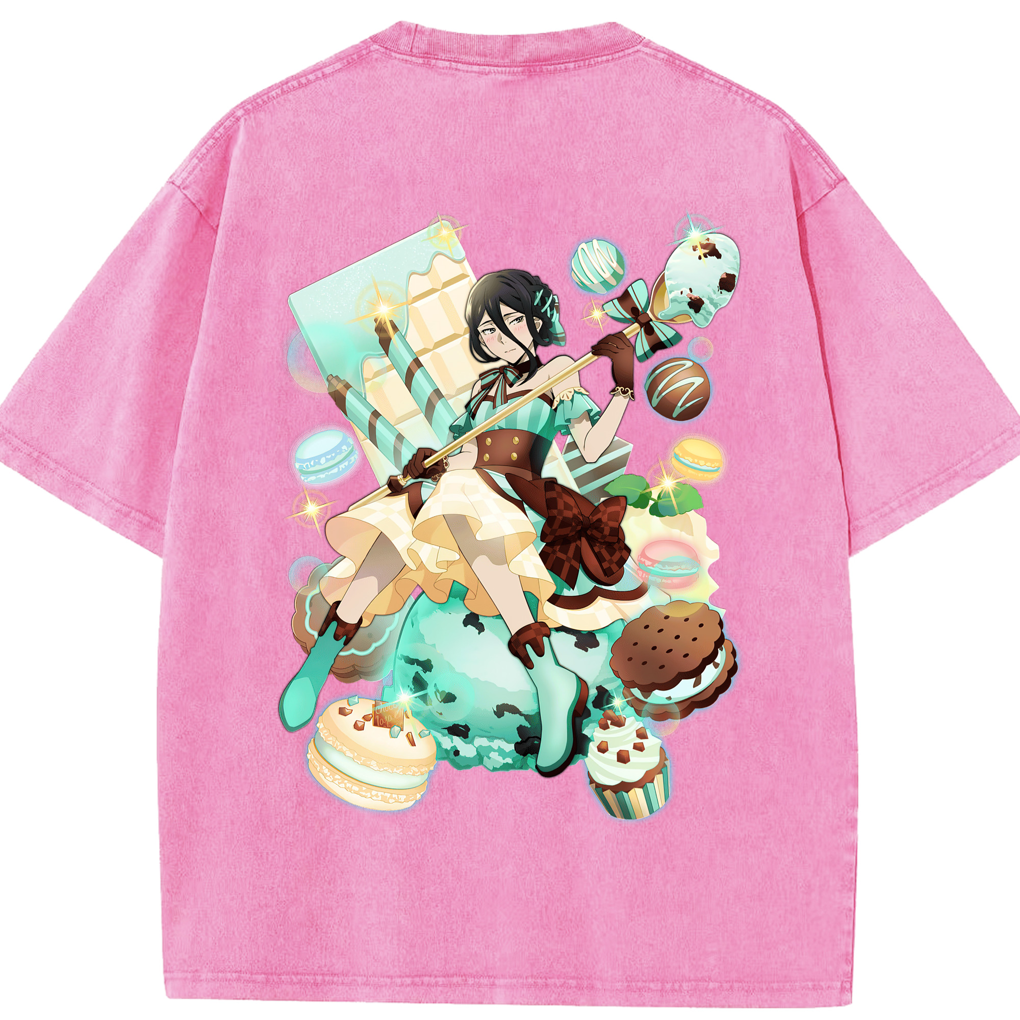 （画像用） 文豪ストレイドッグス Bungo Stray Dogs 綿100% ヴィンテージ風 半袖Tシャツ（背面プリント）